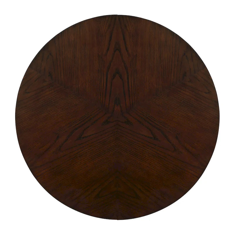 Table basse ronde en bois de 32 pouces pour salon, tables basses circulaires en bois de style Mid-Century ou Ferme pour appartement, montage facile