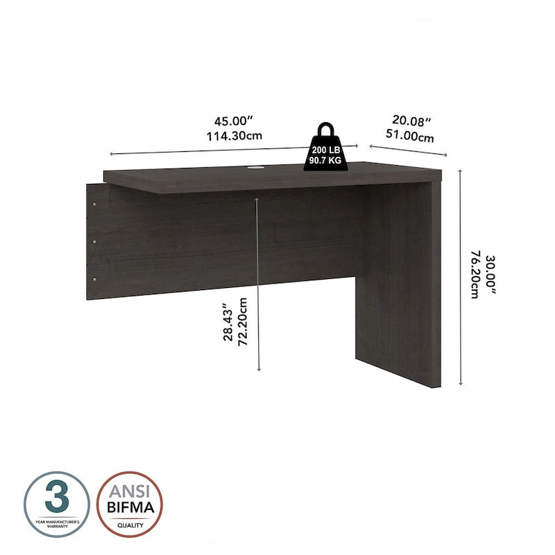 Configuration de bureau en U pour ordinateur.