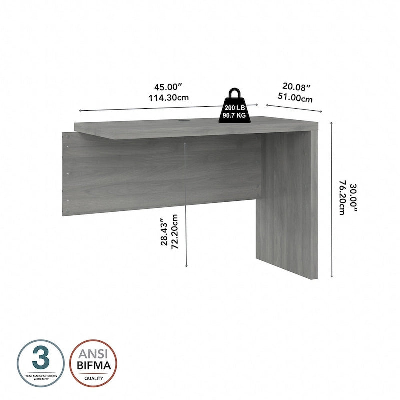 Configuration de bureau en U pour ordinateur.