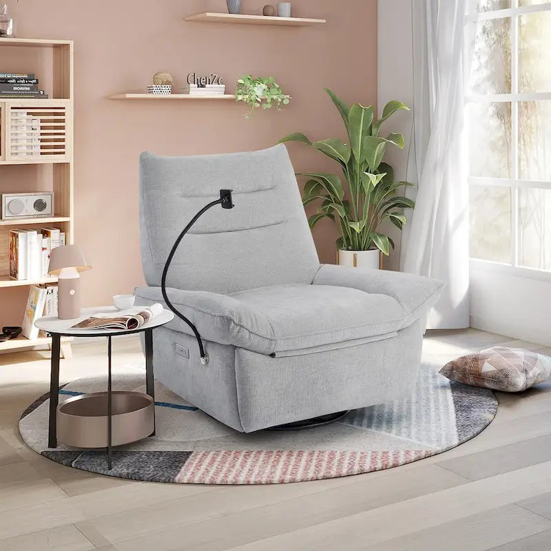 Fauteuil inclinable motorisé et rembourré pour salon et chambre à coucher