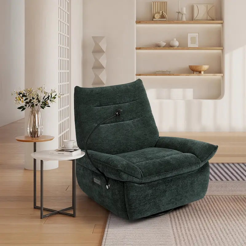 Fauteuil inclinable motorisé et rembourré pour salon et chambre à coucher