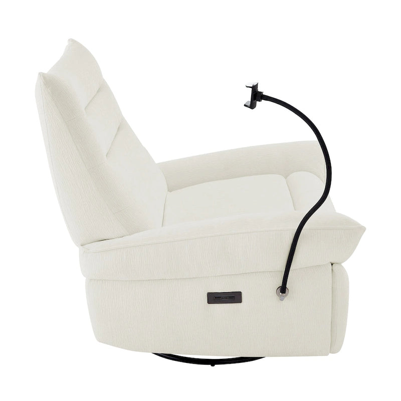 Fauteuil inclinable motorisé et rembourré pour salon et chambre à coucher