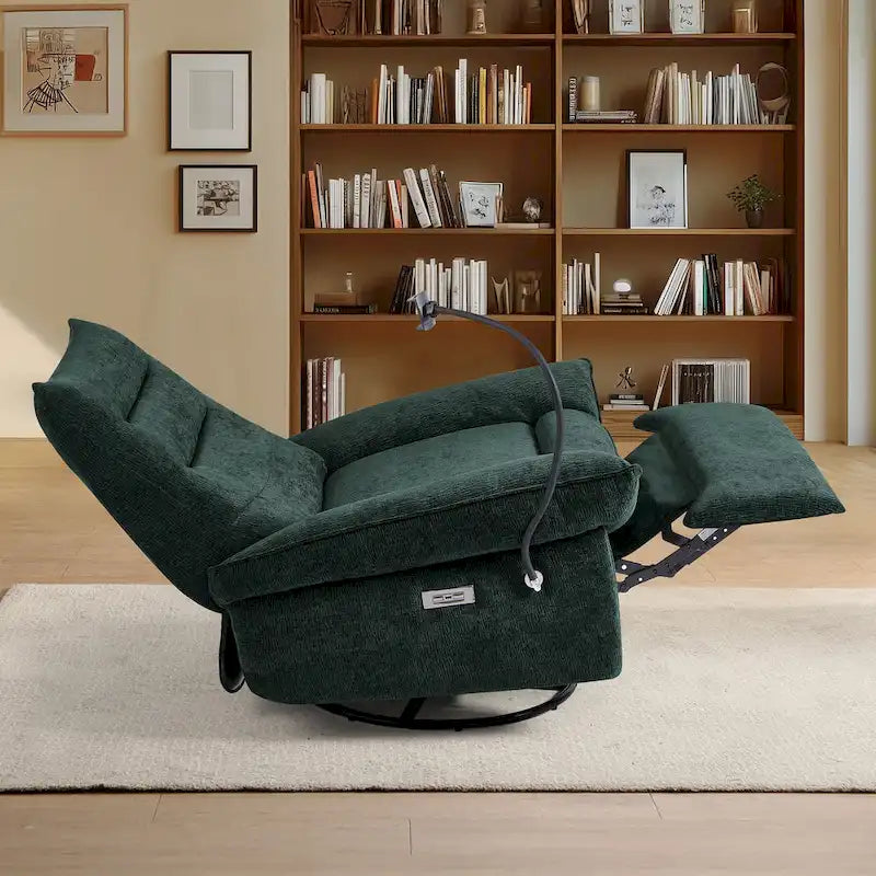 Fauteuil inclinable motorisé et rembourré pour salon et chambre à coucher