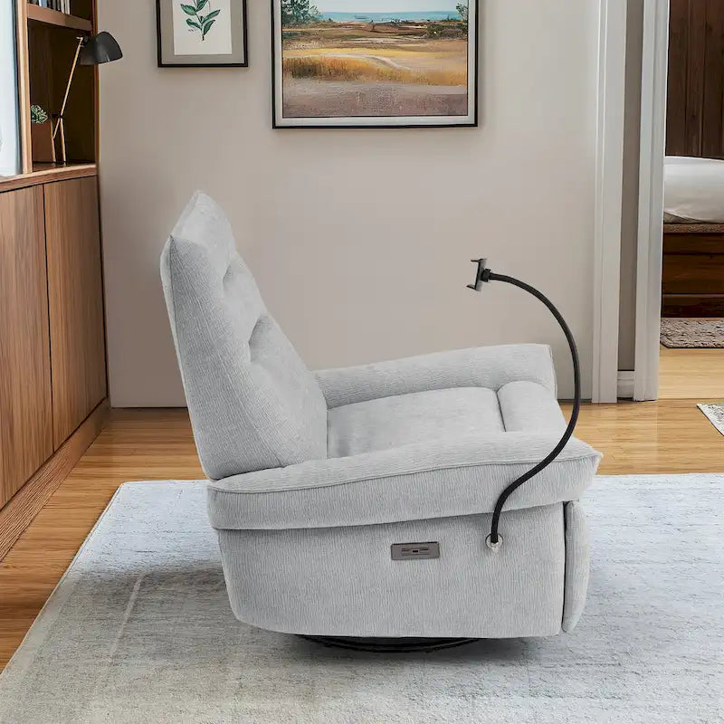 Fauteuil inclinable motorisé et rembourré pour salon et chambre à coucher