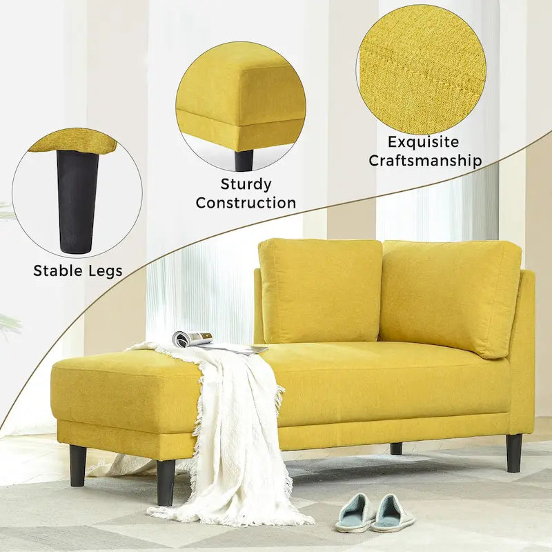 Canapé d'angle avec méridienne 65 Linen