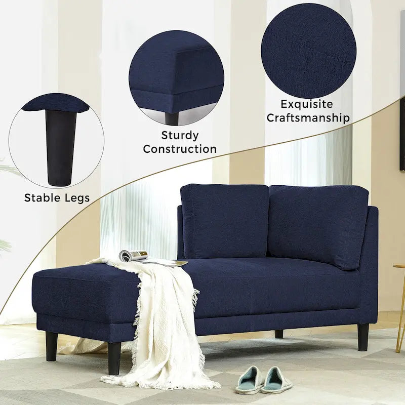Canapé d'angle avec méridienne 65 Linen