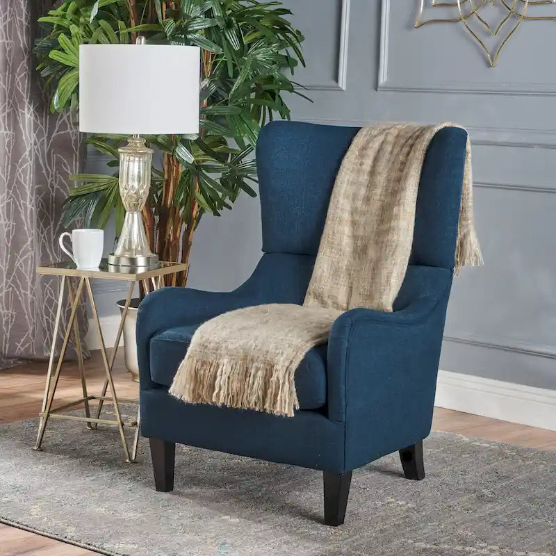 Fauteuil d'appoint à dossier haut