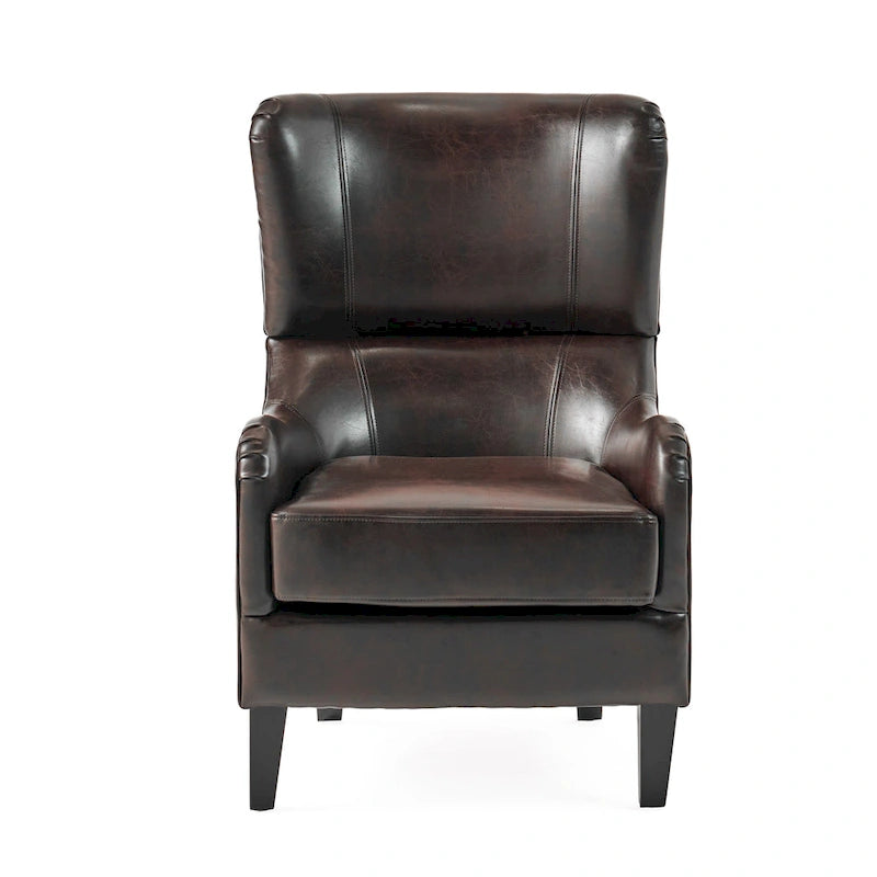 Fauteuil d'appoint à dossier haut
