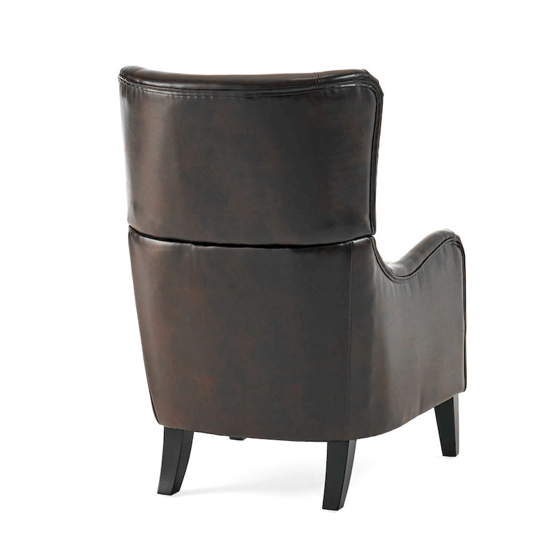Fauteuil d'appoint à dossier haut