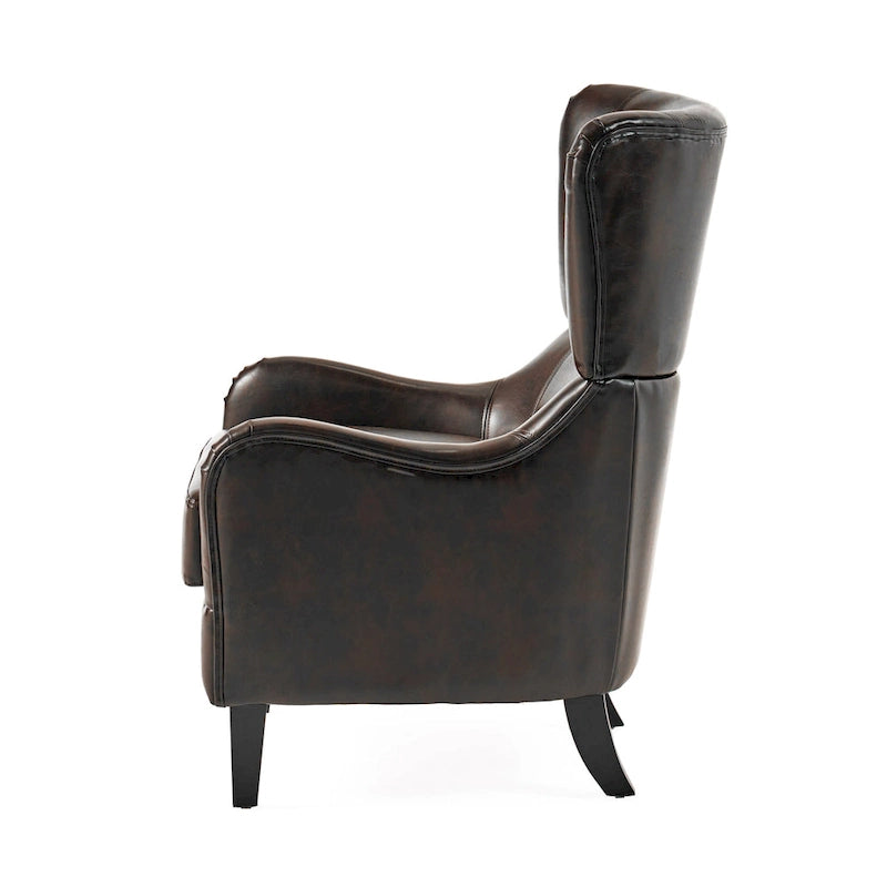 Fauteuil d'appoint à dossier haut