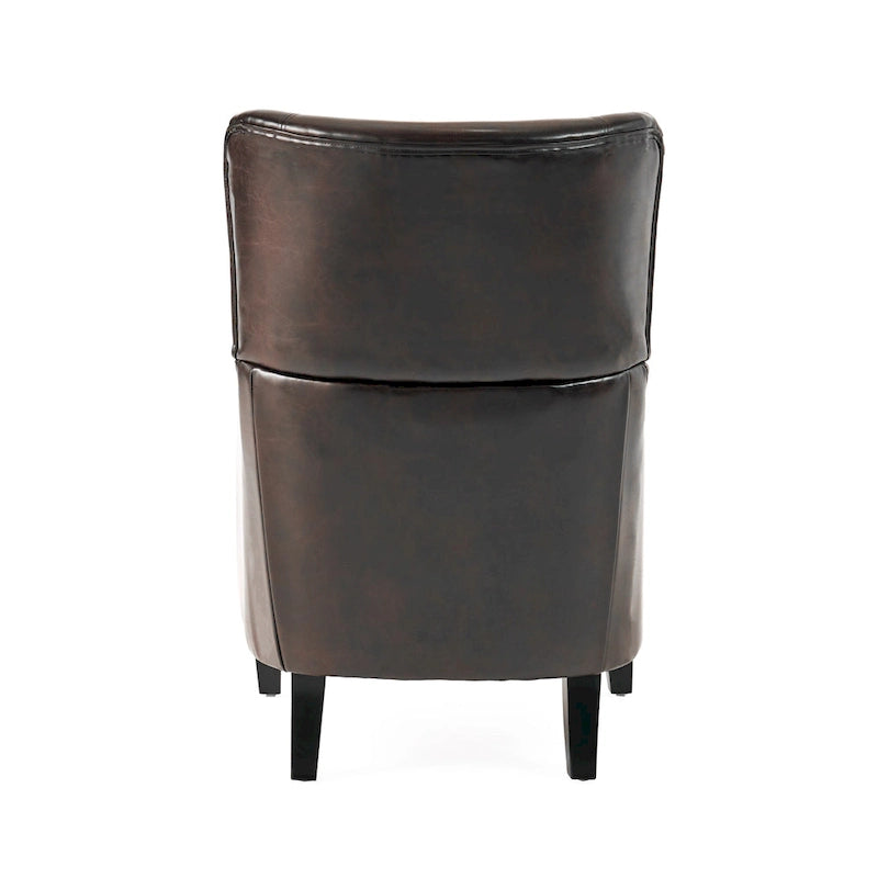 Fauteuil d'appoint à dossier haut