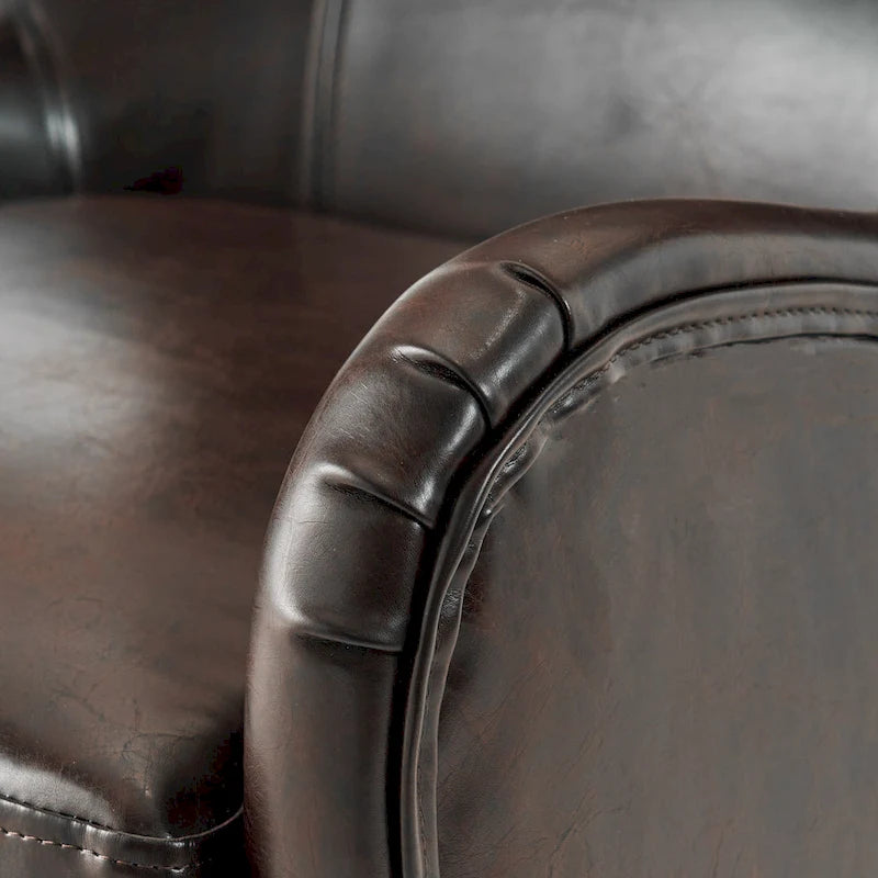 Fauteuil d'appoint à dossier haut