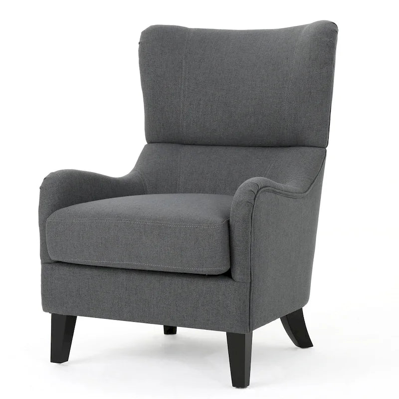 Fauteuil d'appoint à dossier haut