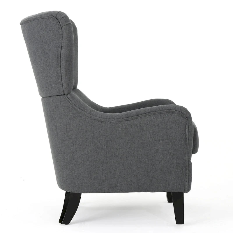 Fauteuil d'appoint à dossier haut