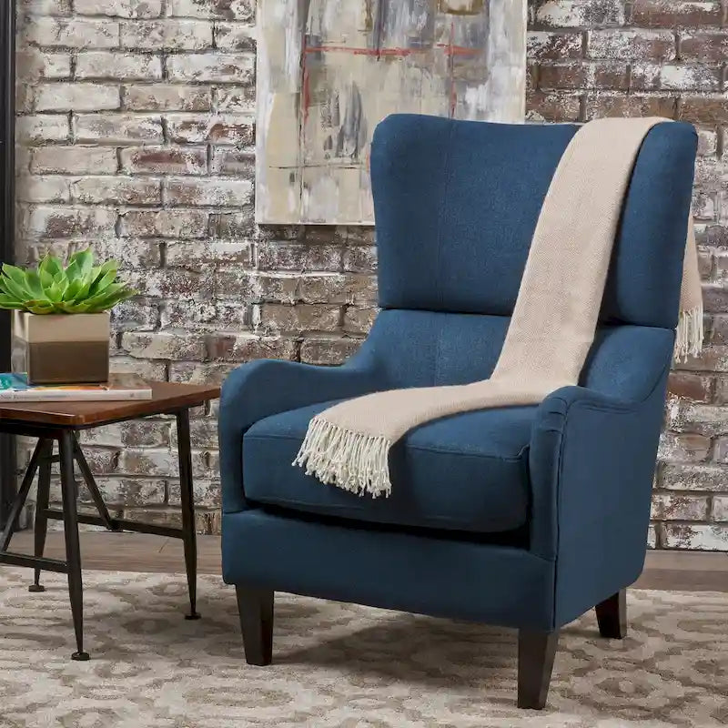Fauteuil d'appoint à dossier haut