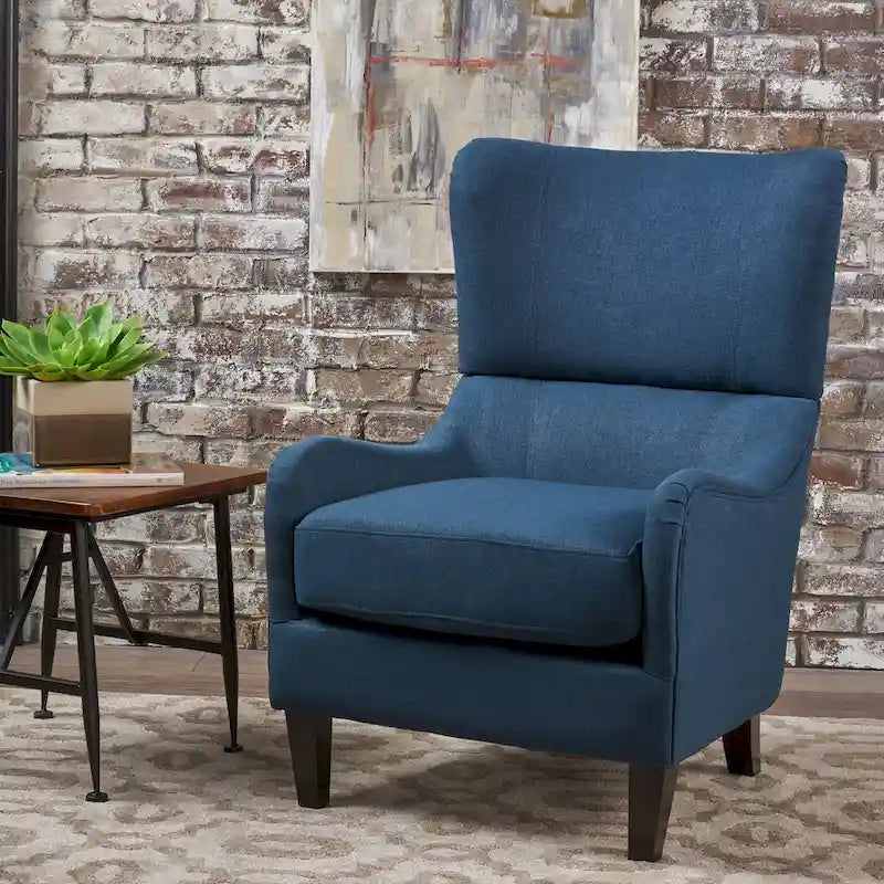 Fauteuil d'appoint à dossier haut