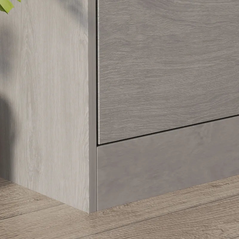 Meuble à chaussures moderne pour entrée, meuble à chaussures de sol à 2 niveaux