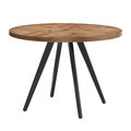 Table de salle à manger en chêne avec finition gris fer
