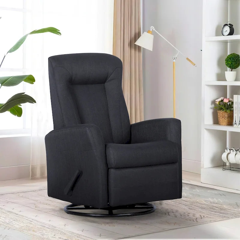 Fauteuil inclinable pivotant de 29,5 po de largeur, fauteuil inclinable, causeuse inclinable