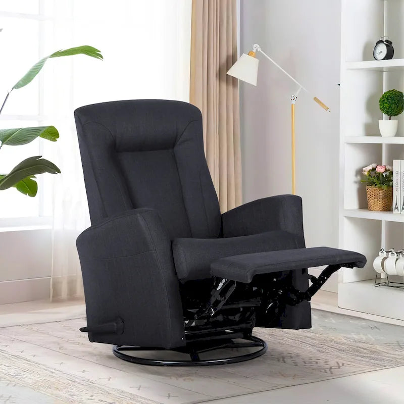 Fauteuil inclinable pivotant de 29,5 po de largeur, fauteuil inclinable, causeuse inclinable