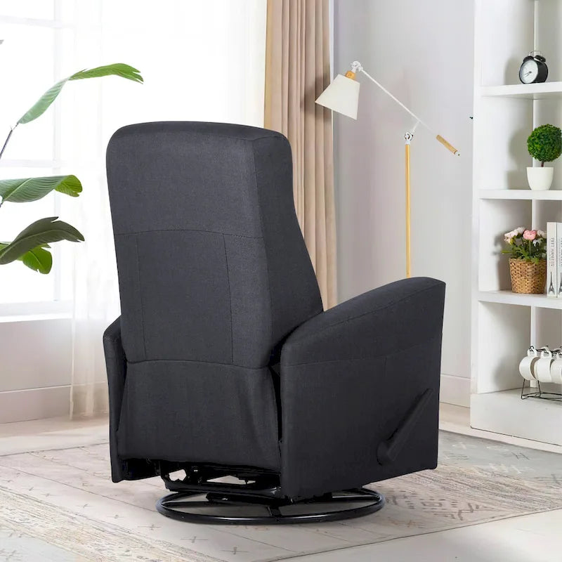 Fauteuil inclinable pivotant de 29,5 po de largeur, fauteuil inclinable, causeuse inclinable