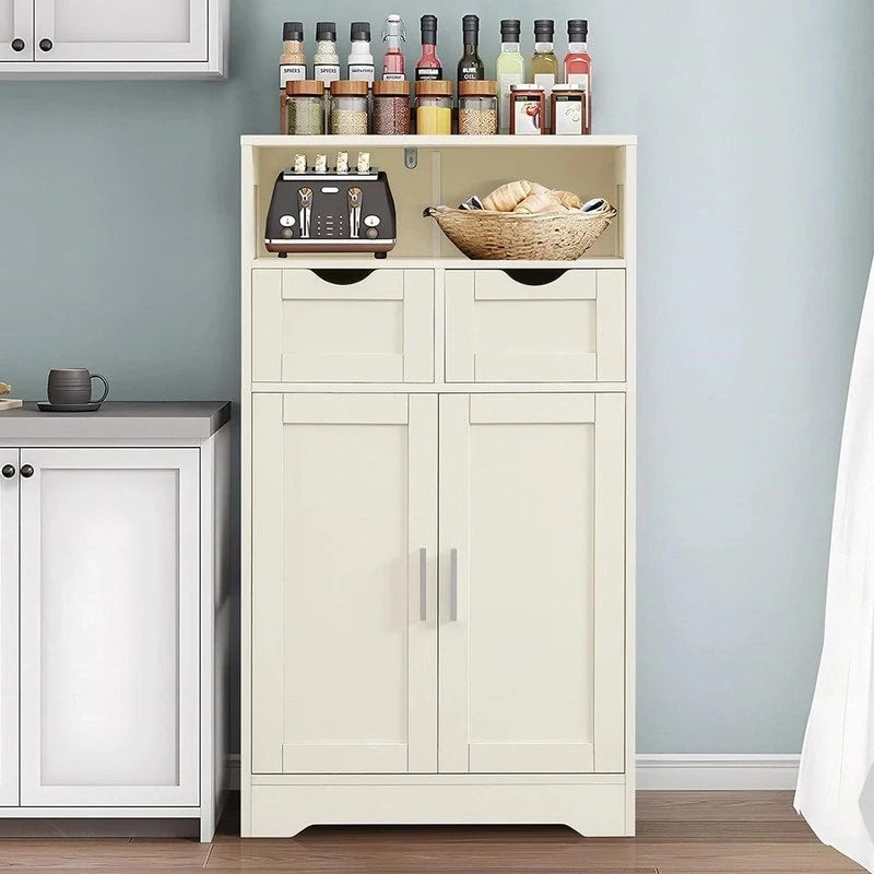 Meuble de Rangement Bas à 2 Portes - 30P x 60l x 108H cm