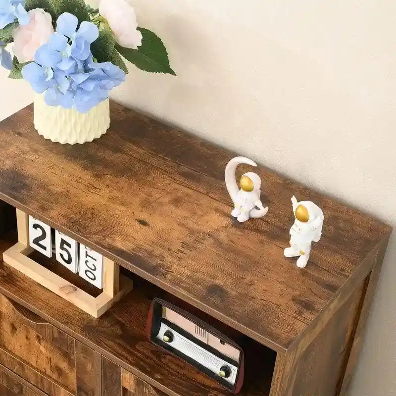 Meuble de Rangement Bas à 2 Portes - 30P x 60l x 108H cm
