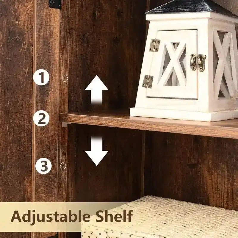 Meuble de Rangement Bas à 2 Portes - 30P x 60l x 108H cm