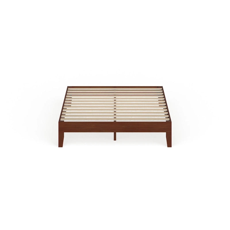 Lit plateforme en bois pleine grandeur de 12 pouces