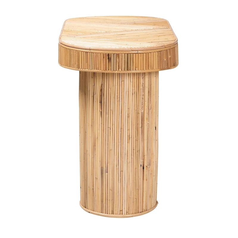 Console en rotin naturel, style bohème moderne