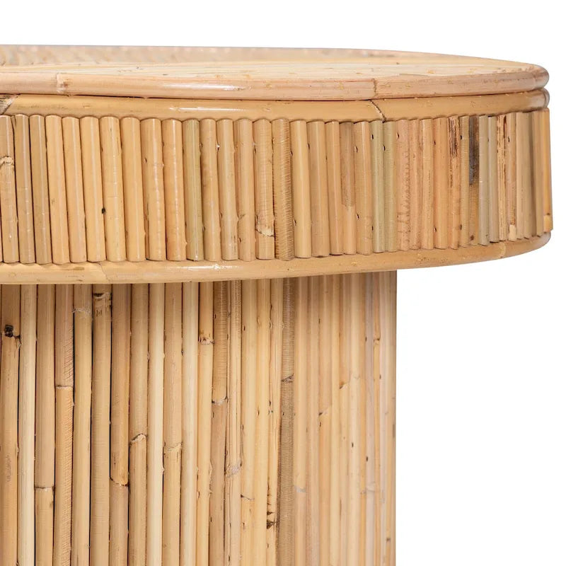 Console en rotin naturel, style bohème moderne