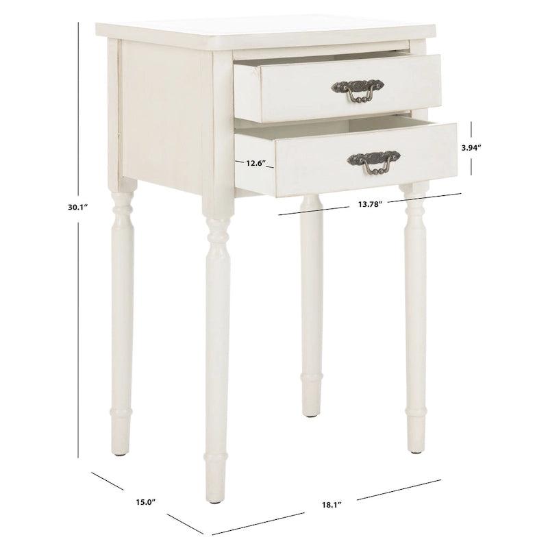 Table d'appoint - 18,1 x 15 x 30,1 - 18L x 15P x 30H