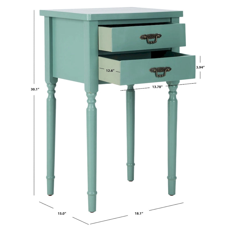 Table d'appoint - 18,1 x 15 x 30,1 - 18L x 15P x 30H
