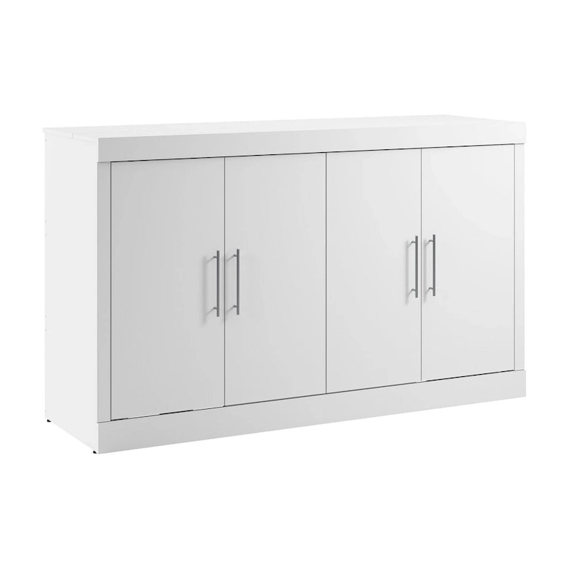 Lit escamotable Queen avec matelas pour chambre d'amis