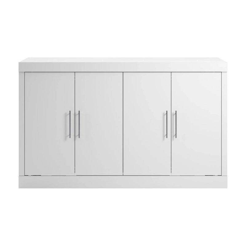 Lit escamotable Queen avec matelas pour chambre d'amis