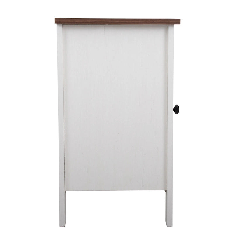 Table de chevet industrielle avec porte