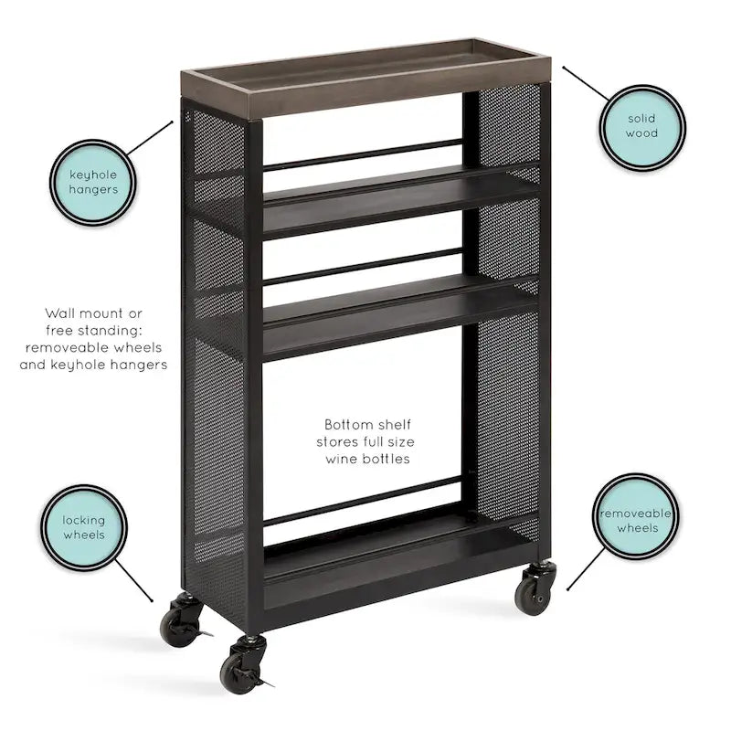 Chariot de rangement - 18x7x30