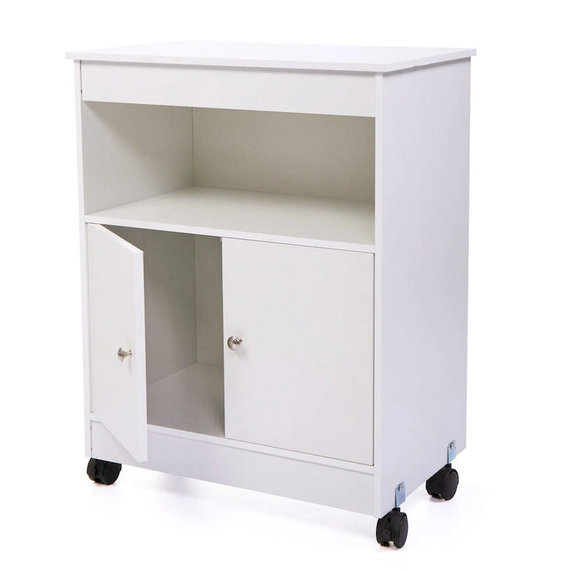 Meuble de rangement pour micro-ondes avec roulette universelle - 24*14.6*30.8