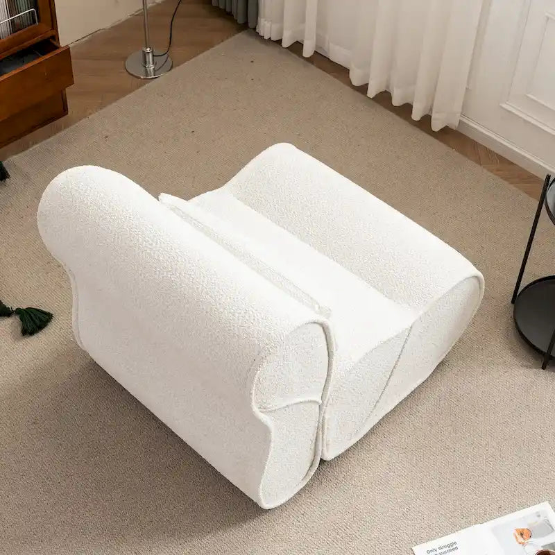 Fauteuil inclinable en velours doux, fauteuil de salon confortable avec rembourrage lombaire, idéal pour le salon, la chambre ou le bureau