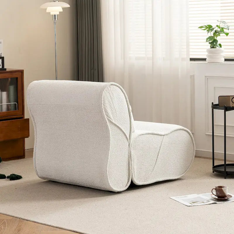 Fauteuil inclinable en velours doux, fauteuil de salon confortable avec rembourrage lombaire, idéal pour le salon, la chambre ou le bureau