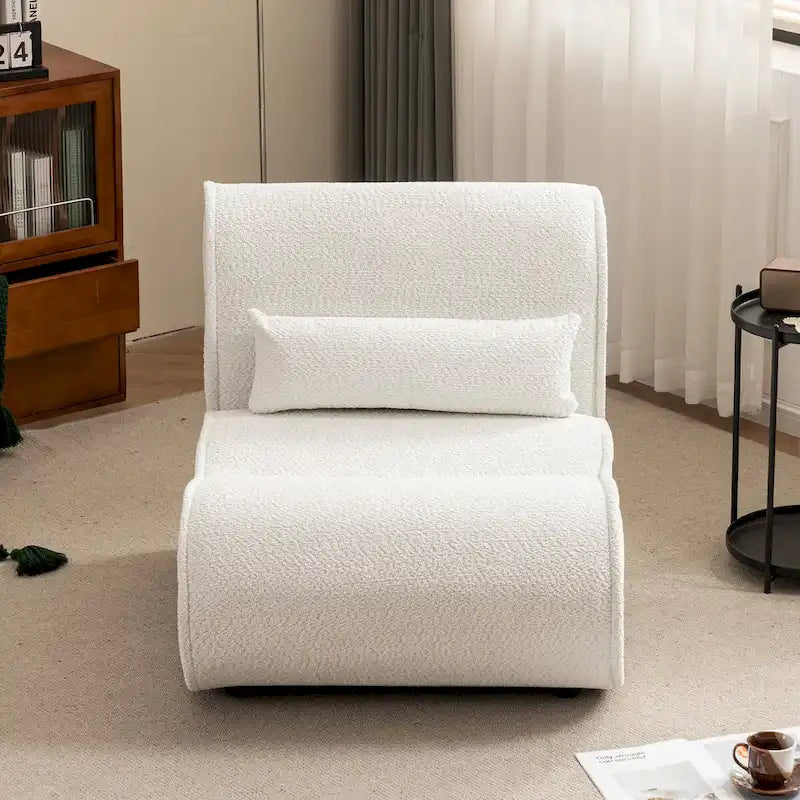 Fauteuil inclinable en velours doux, fauteuil de salon confortable avec rembourrage lombaire, idéal pour le salon, la chambre ou le bureau
