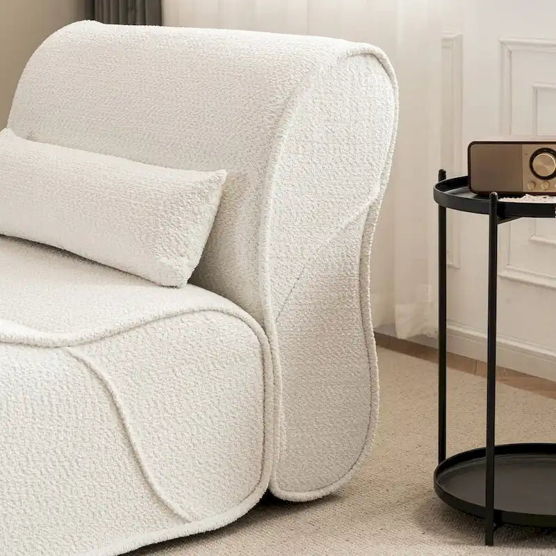 Fauteuil inclinable en velours doux, fauteuil de salon confortable avec rembourrage lombaire, idéal pour le salon, la chambre ou le bureau