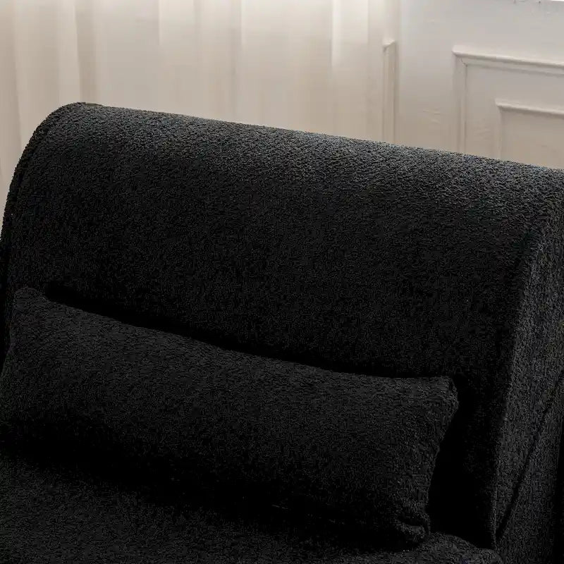 Fauteuil inclinable en velours doux, fauteuil de salon confortable avec rembourrage lombaire, idéal pour le salon, la chambre ou le bureau