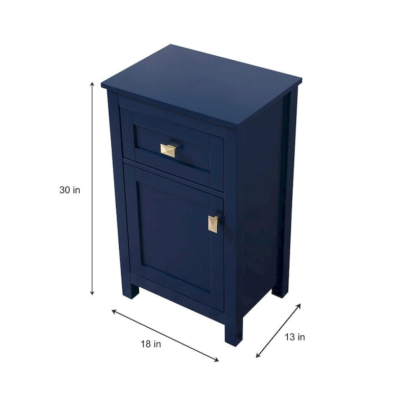 Meuble de rangement de salle de bain autoportant de 45 cm