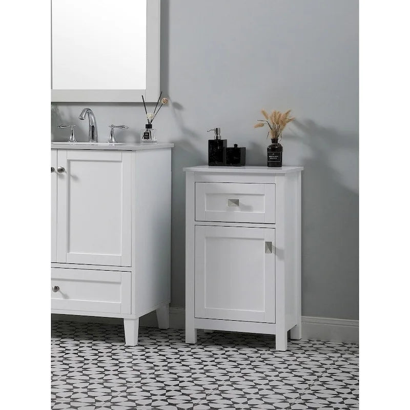 Meuble de rangement de salle de bain autoportant de 45 cm