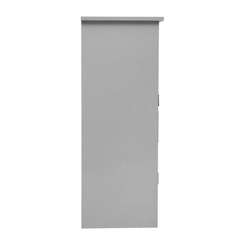 Meuble de rangement de salle de bain moderne avec portes à fermeture magnétique et étagères