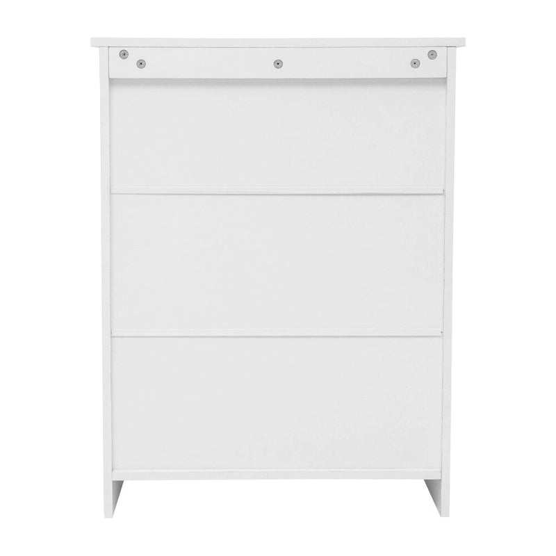 Meuble de rangement de salle de bain moderne avec portes à fermeture magnétique et étagères