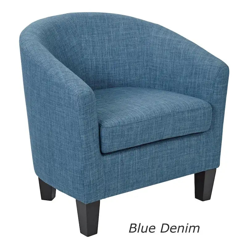 Fauteuil baquet mi-siècle avec pieds expresso foncés