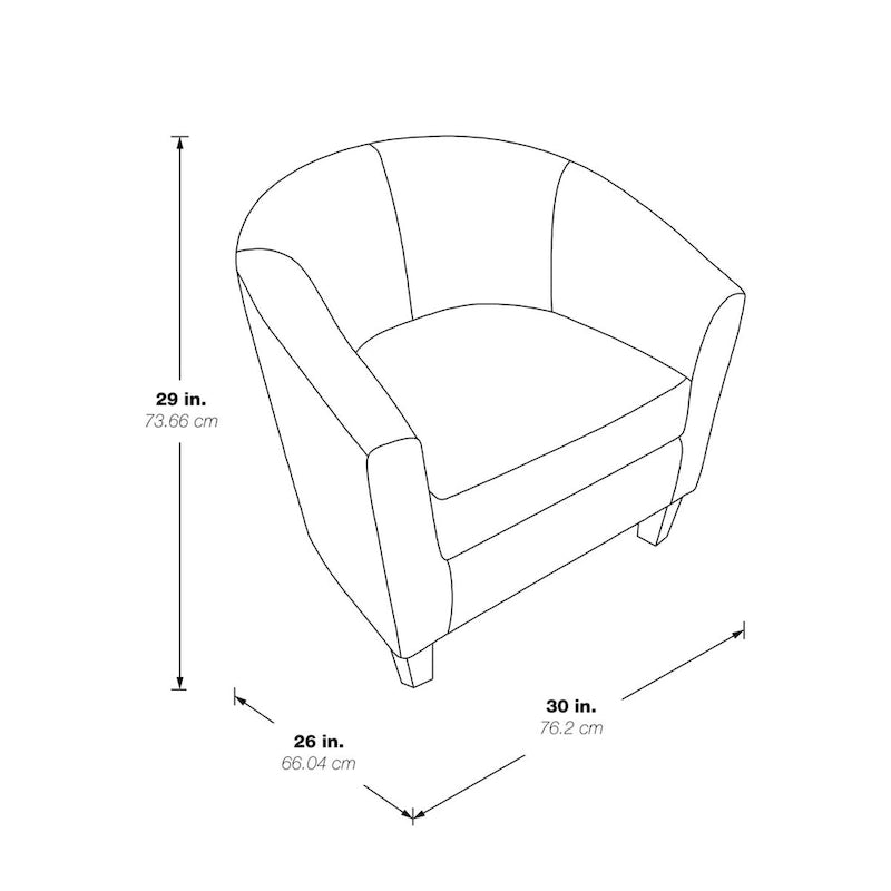 Fauteuil baquet mi-siècle avec pieds expresso foncés
