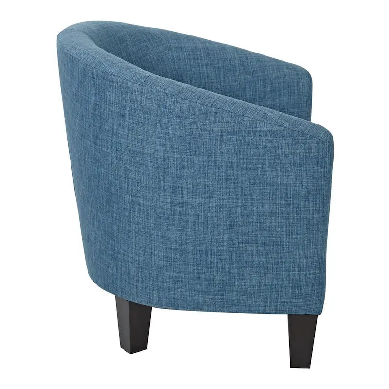 Fauteuil baquet mi-siècle avec pieds expresso foncés